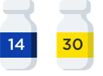 Strength pill bottle icon
